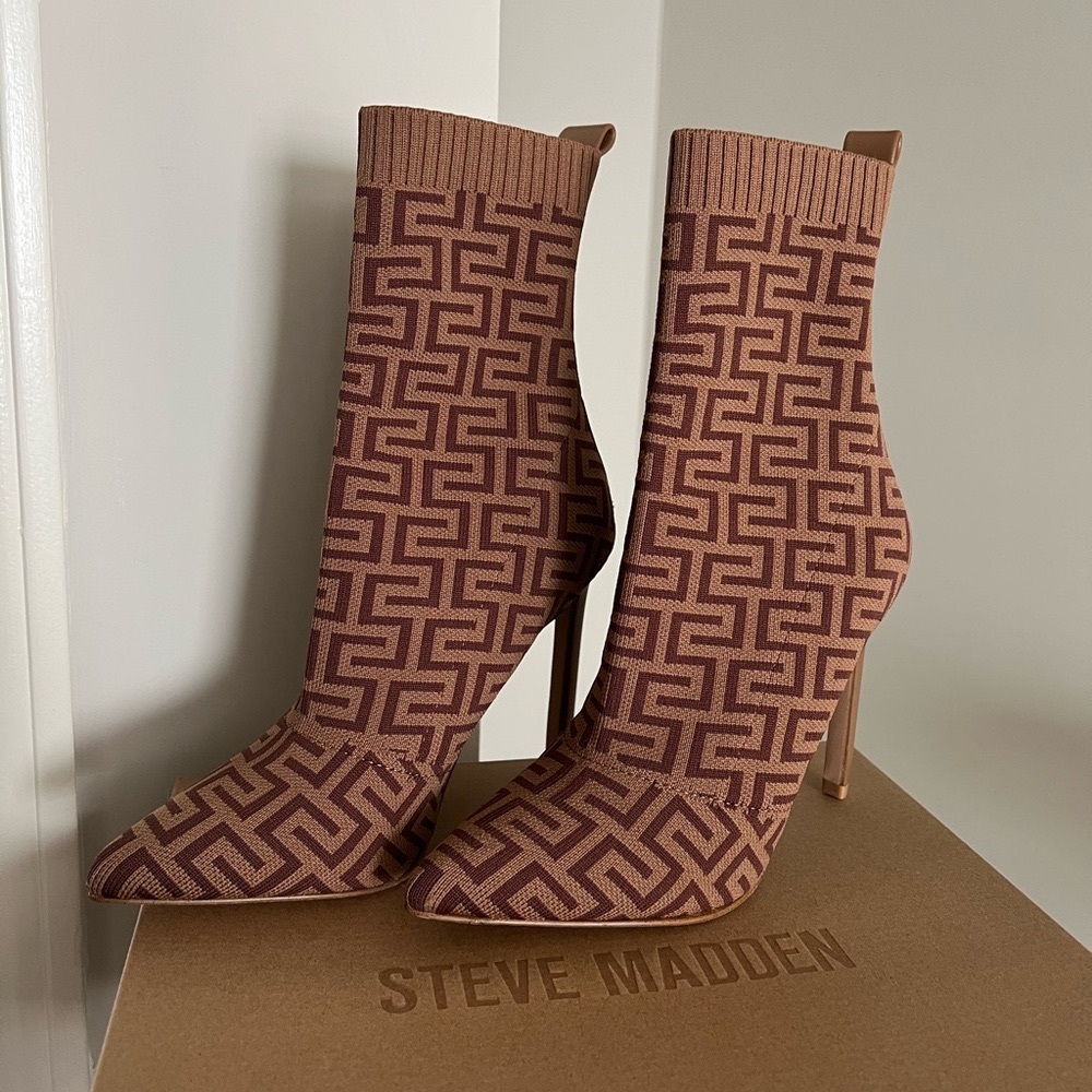 STEVE MADDEN Diani Brown Multi Boots